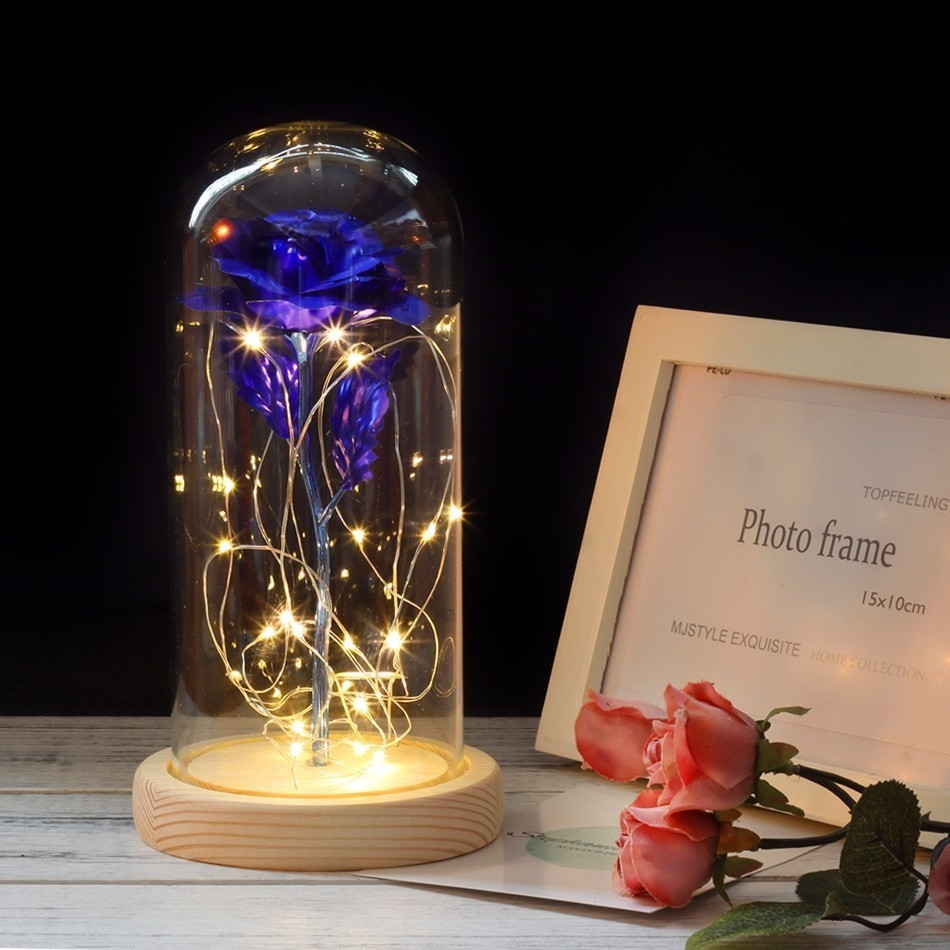 21 Best Blue Glass Vase 2024 free download blue glass vase of blue forever rose flower preserved immortal fresh rose in glass vase intended for large beauty and the beast rose rose in glass dome forever rose red