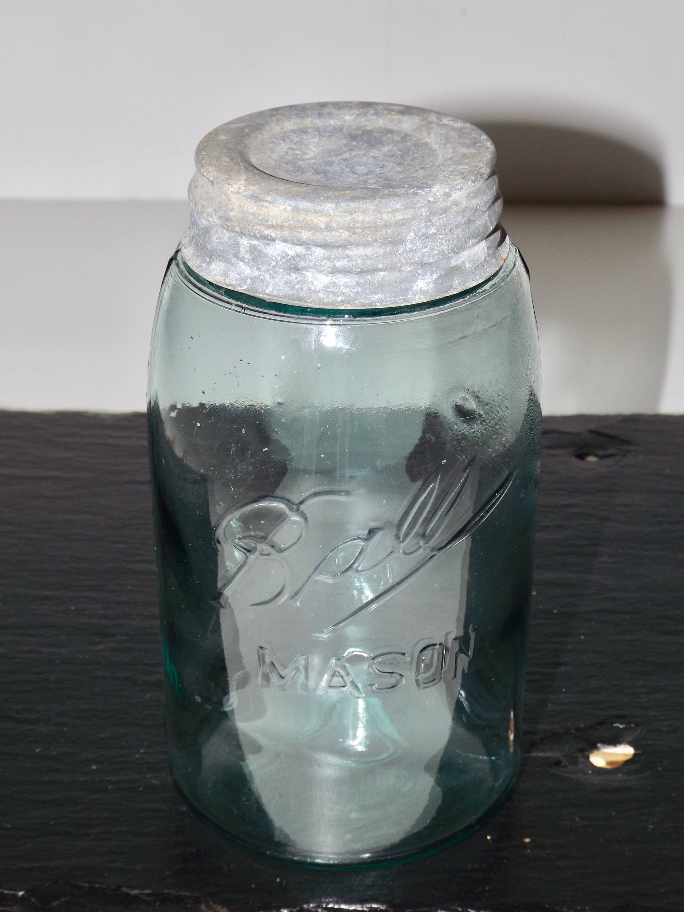 Blue Mason Jar Vase Of Ball 3 L Blue Mason Jarquart Canning Jartriple Lsloped Etsy for Dzoom