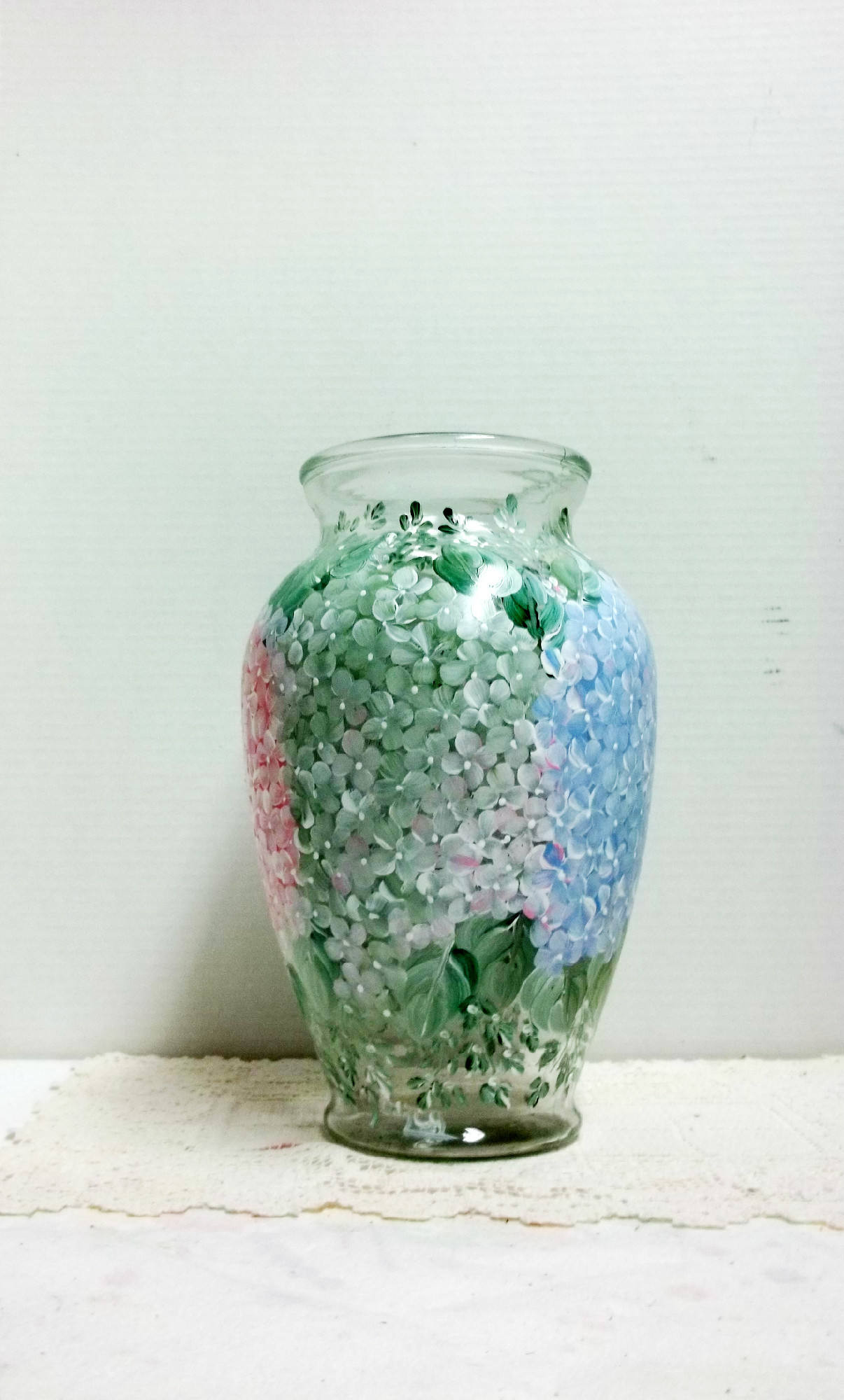 25 Amazing Blue Mason Jar Vase 2024 free download blue mason jar vase of glass vase hand painted hand painted vase hydrangea with description glass vase