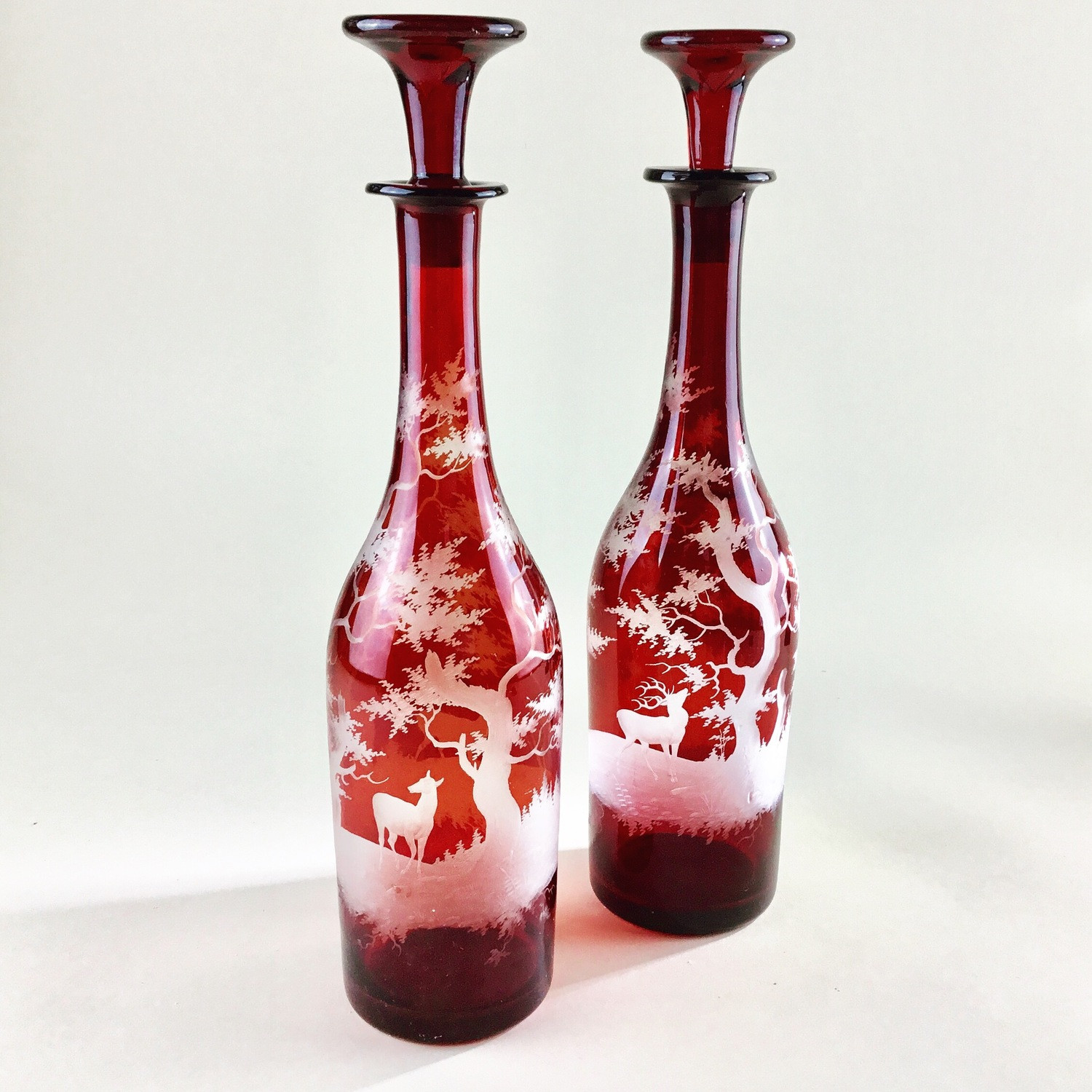 25 Fantastic Bohemian Red Crystal Vase 2024 free download bohemian red crystal vase of pair of bohemian ruby etched decanters circa 1860s the vintage with regard to recently sold pair of bohemian ruby