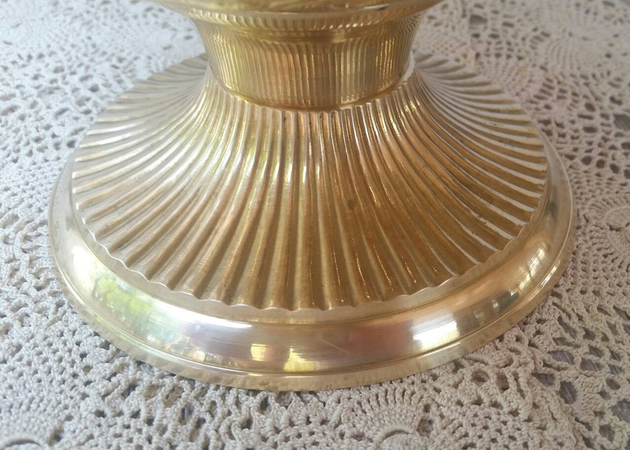 13 Best Brass Bud Vase India 2024 free download brass bud vase india of large vintage brass pedestal bowl wedding flower vase etsy for image 7 image 8