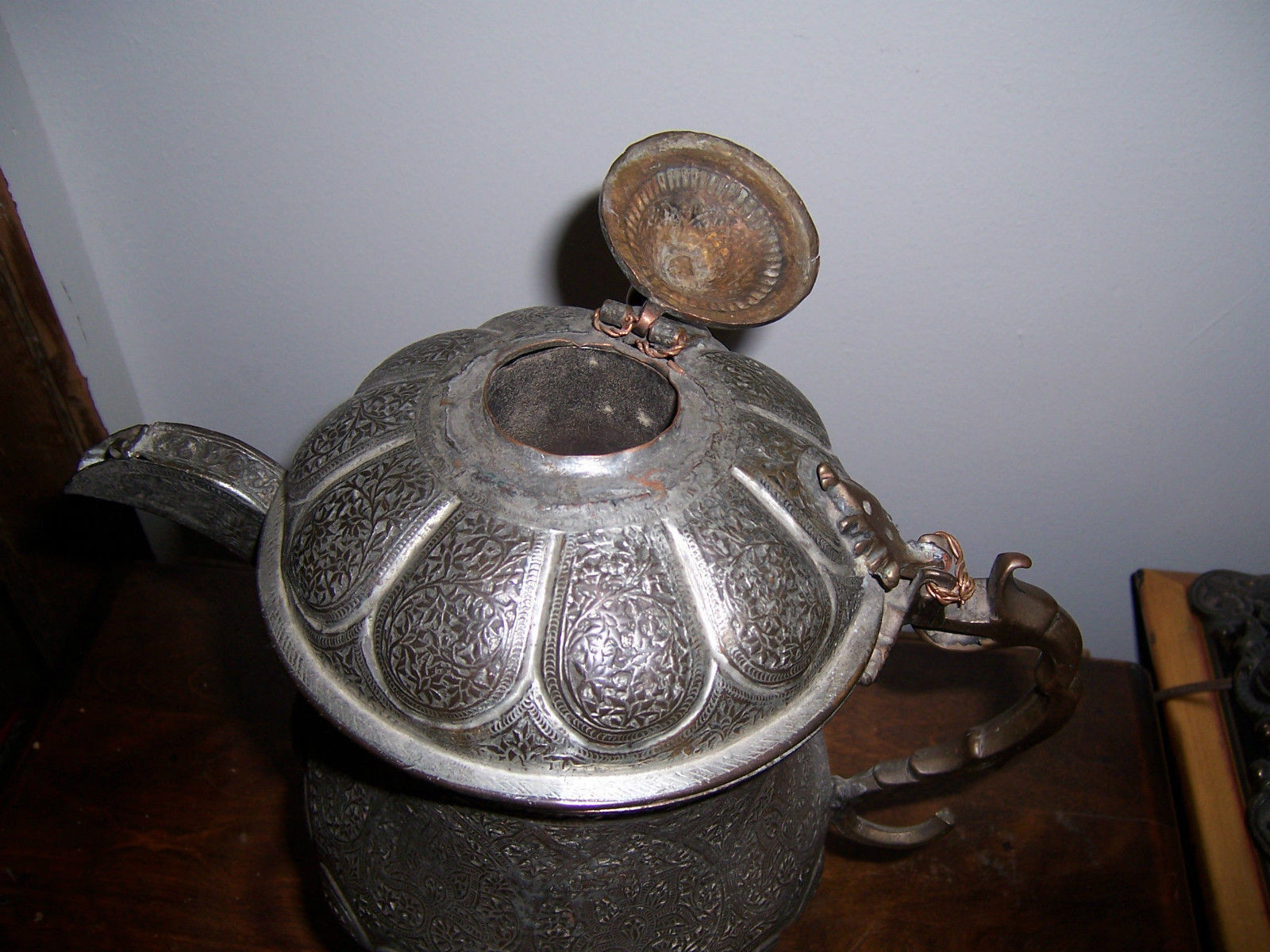 Brass Vase India Of Magnificent Antique Tea Samovar From Kashmir India Highly Carved Regarding Magnificent Antique Tea Samovar From Kashmir India