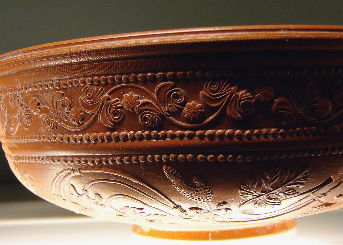 brown ceramic vase of ancient roman pottery wikipedia in 1200px ceramique sigillee metz 100109 2