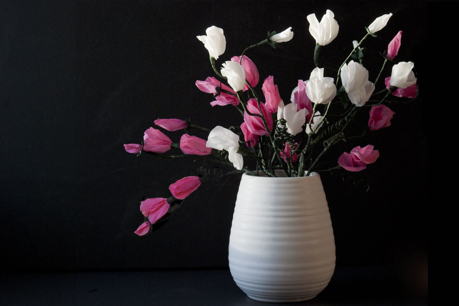 Bud Vase Floral Arrangements Of Crepe Paper Sweet Pea Tutorial Intended for Dsc 1569c 57ba47da3df78c8763037293