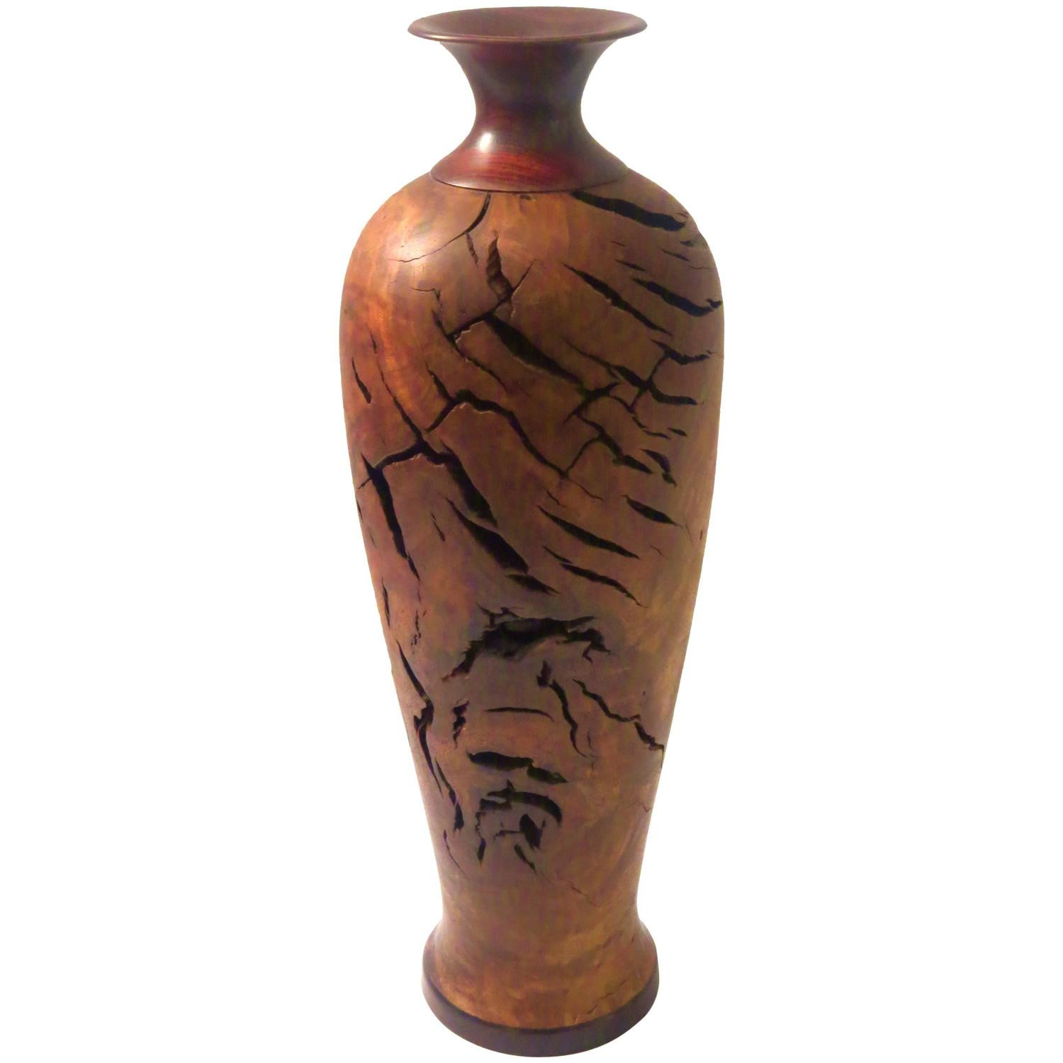 24 Trendy Burl Wood Vase 2024 free download burl wood vase of rare walnut burl wood and rosewood turned wood tall vase at 1stdibs within 3333002 z