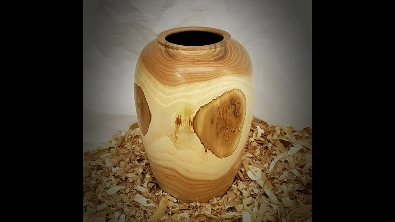 burl wood vase of wood turning a catalpa vase hollow form and a shout out youtube within maxresdefault