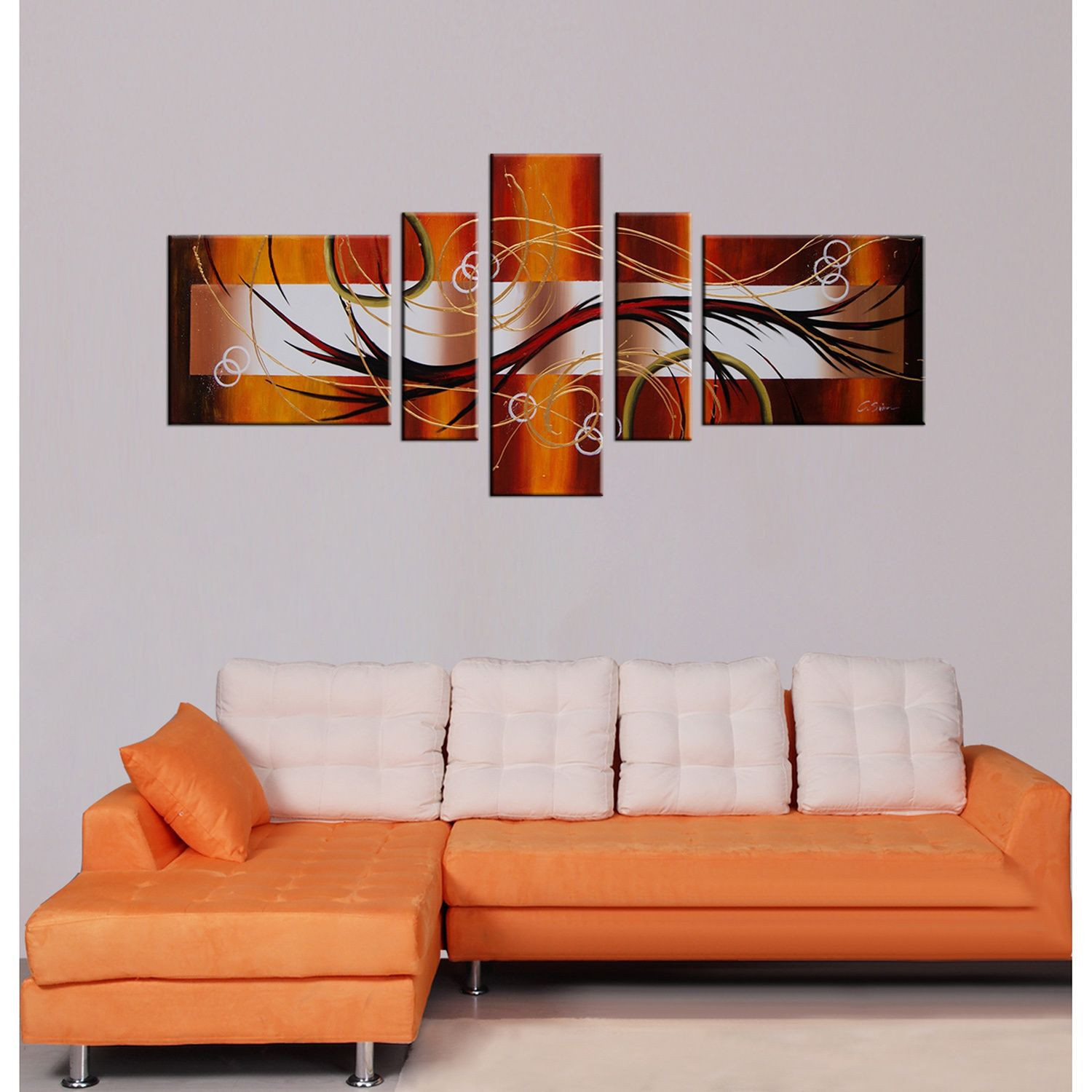 20 Elegant Burnt orange Glass Vase 2024 free download burnt orange glass vase of orange and grey wall art photos fill the space on a large wall with pertaining to orange and grey wall art photos fill the space on a large wall with this five