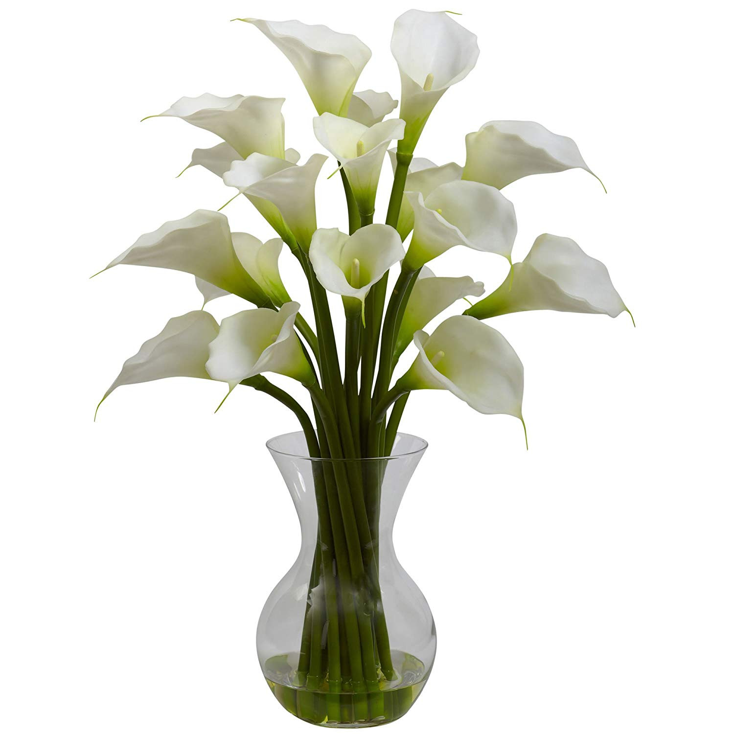 calla lily in vase photo of amazon com nearly natural 1299 cr galla calla lily with vase within amazon com nearly natural 1299 cr galla calla lily with vase arrangement cream home kitchen