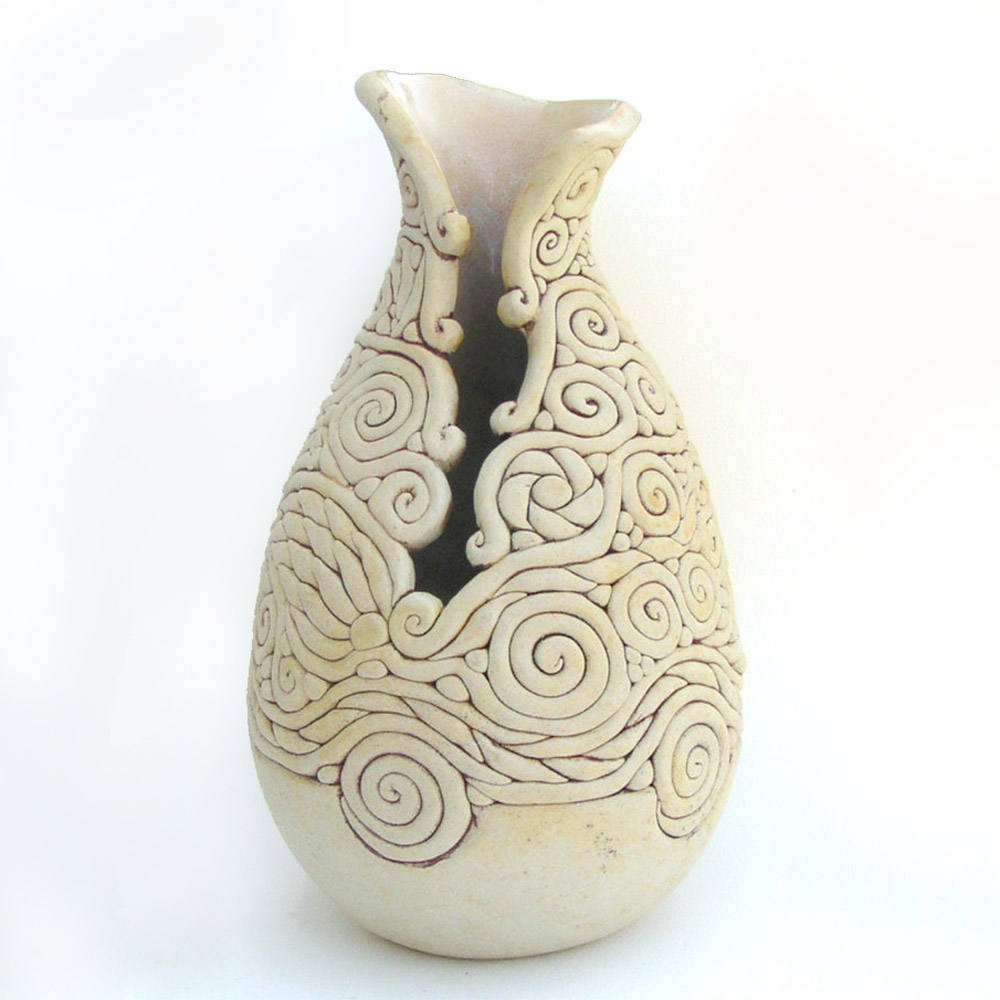 18 Perfect Ceramic Brown Paper Bag Vase 2024 free download ceramic brown paper bag vase of ivory colored coil vase exposed coil vessel decorative etsy in dc29fc294c28ezoom