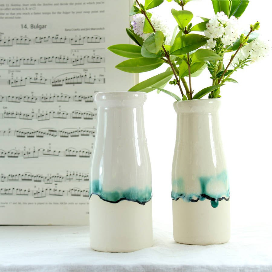 21 Best Ceramic Bud Vase 2024 free download ceramic bud vase of milk bottle vase with landscape painting by helen rebecca ceramics throughout milk bottle vase with landscape painting