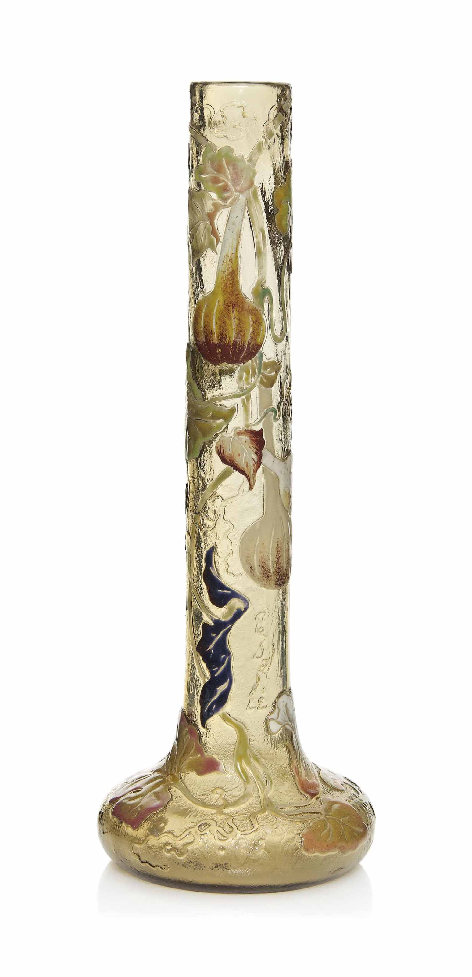 ceramic cowboy boot vase of a galle enamelled glass vase circa 1900 1900s flowers plants with regard to a galle enamelled glass vase circa 1900 1900s flowers plants christies