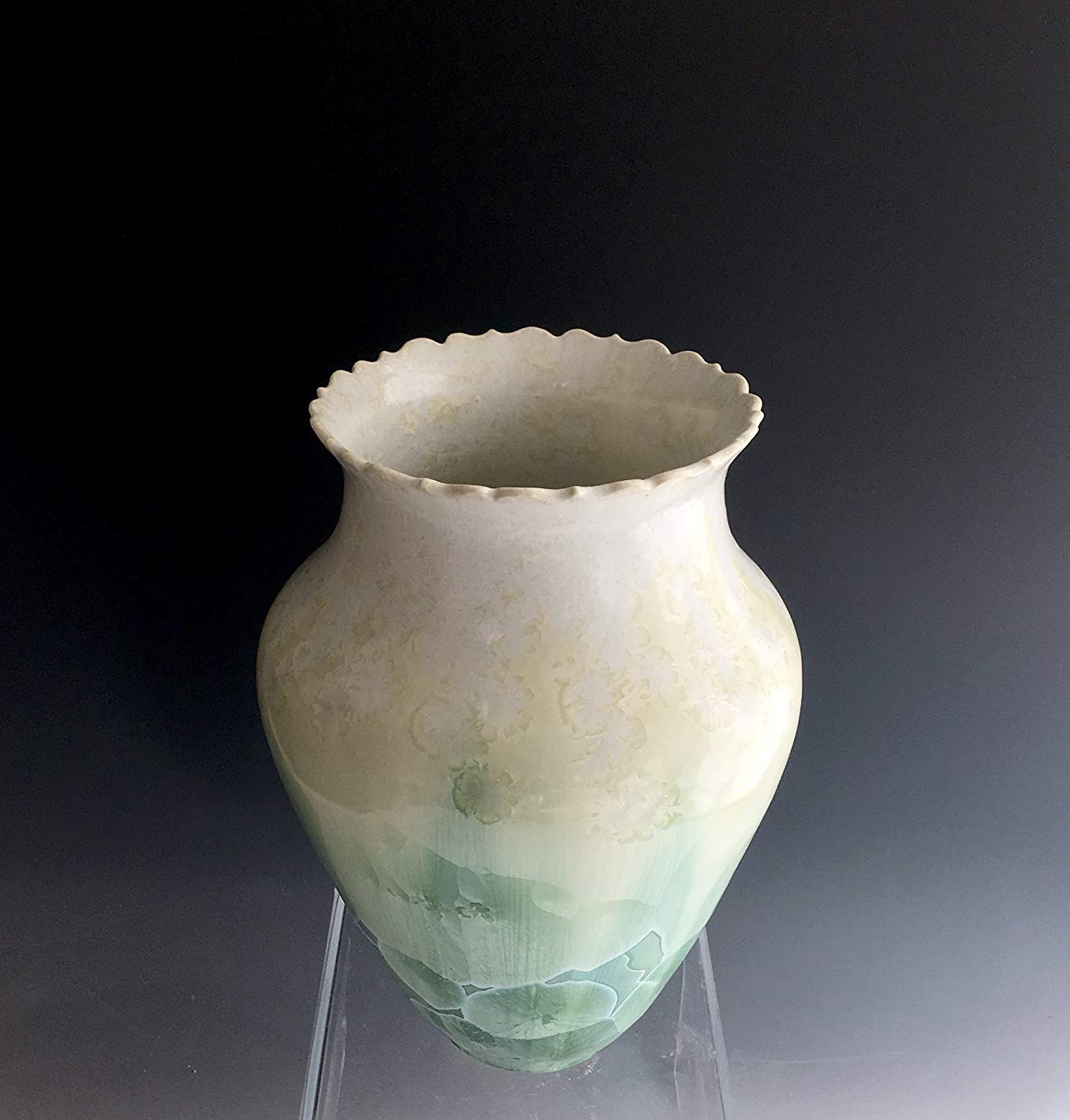 ceramic urn vase of amazon com handmade ceramic vase crystalline pottery porcelain intended for amazon com handmade ceramic vase crystalline pottery porcelain flower vase by susan fontaine pottery handmade