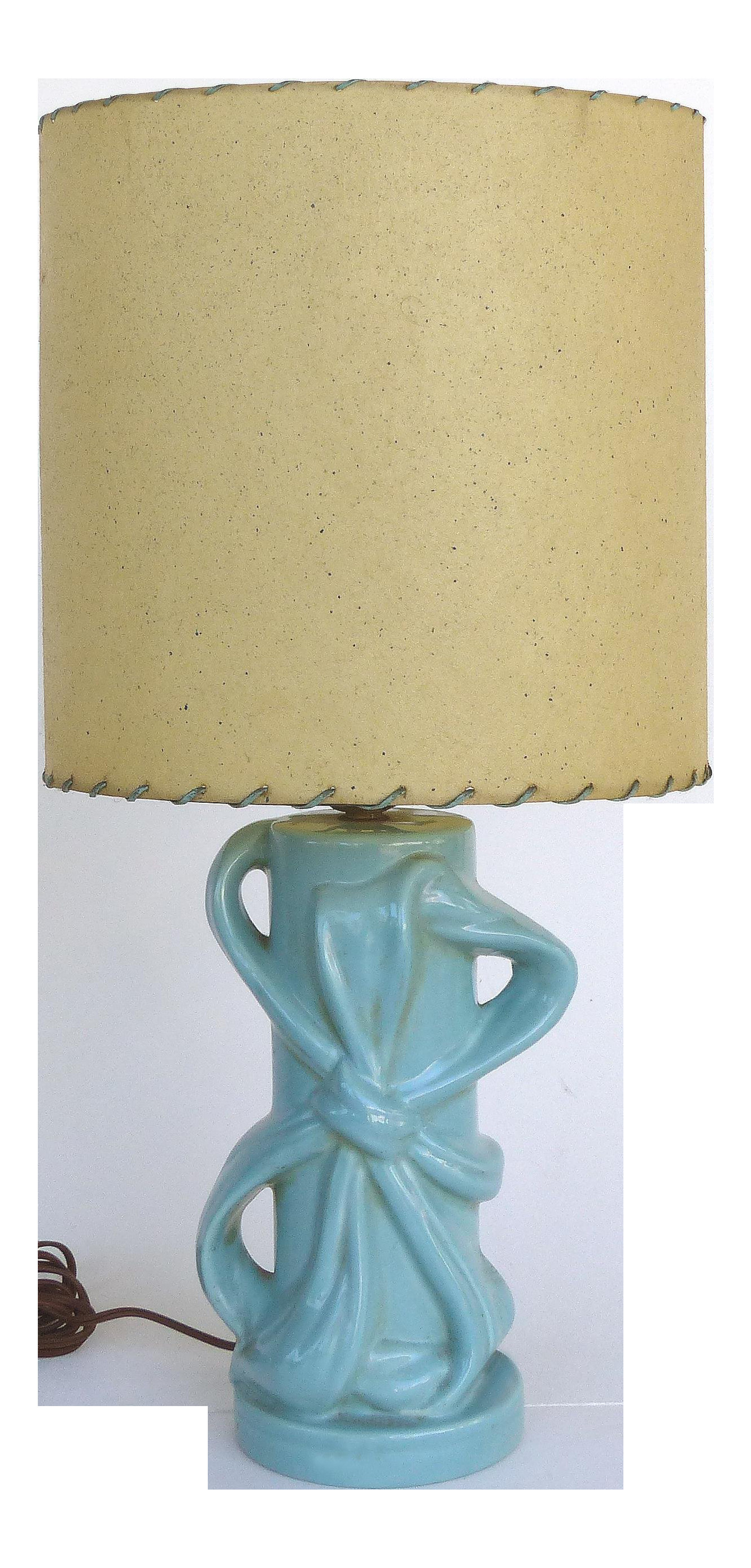 12 Fabulous Ceramic Vase Table Lamps 2024 free download ceramic vase table lamps of mid century modern glazed ceramic table lamp w a laced shade chairish inside mid century modern glazed ceramic table lamp w a laced shade 8913