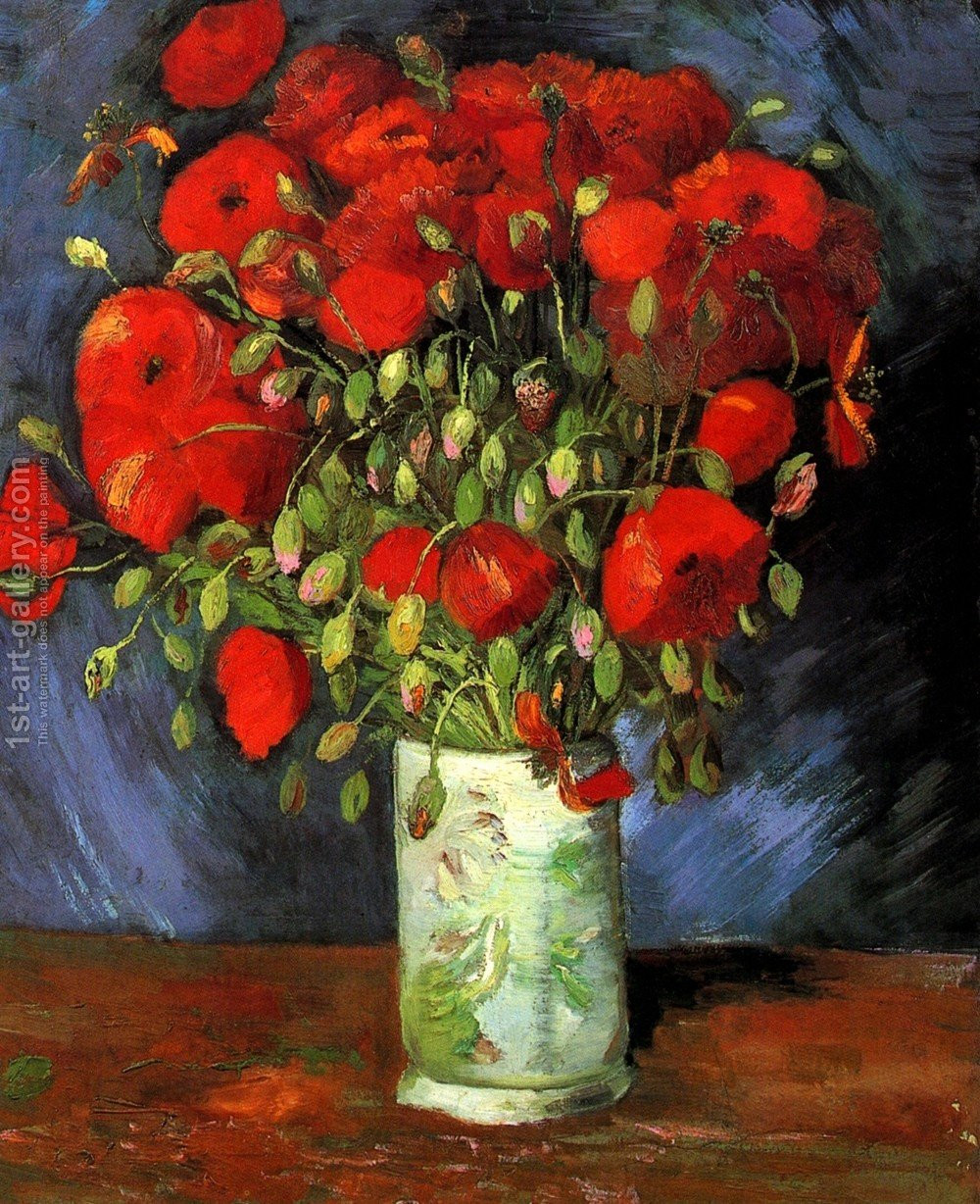cezanne blue vase of famous bouquets paintings reproductions 1st art gallery with famous paintings of bouquets vase with red poppies