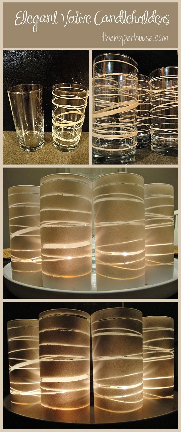 cheap candle vases of diy elegant votive candle holder pinterest rubber bands spray pertaining to an elegant candle holder is one that you will love to make and