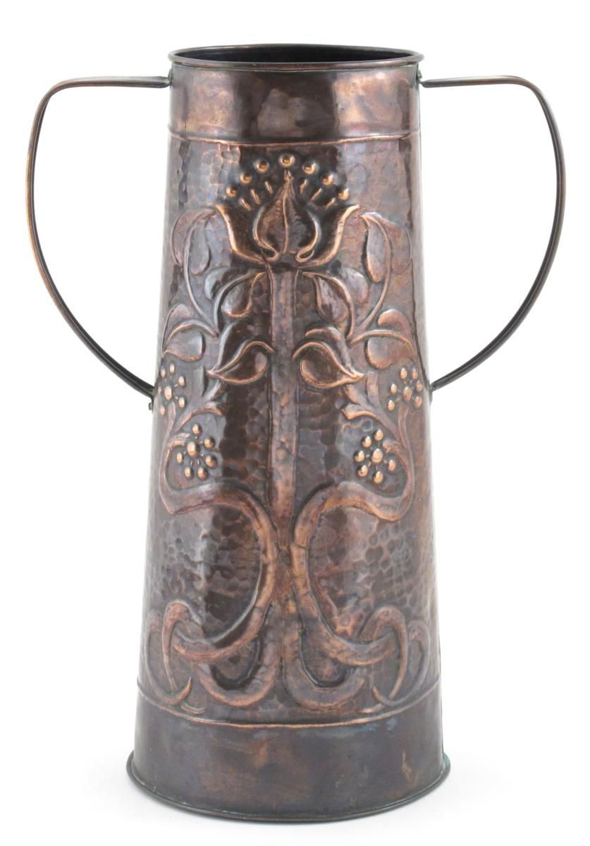 11 Great Cheap Copper Vases 2024 free download cheap copper vases of an arts and crafts large patinated copper vase tapering cylindrical in an arts and crafts large patinated copper vase tapering cylindrical form with applied strap handl