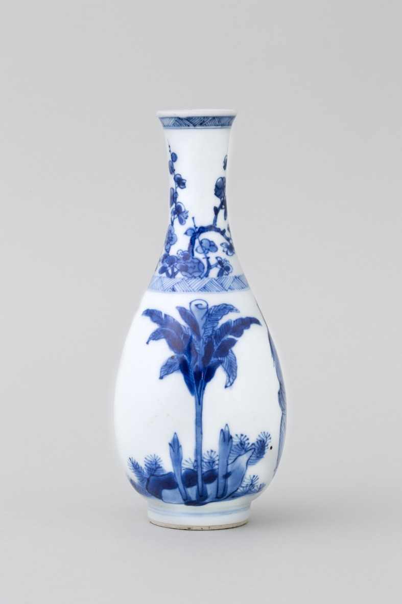 chinese blue white vase of a chinese miniature blue and white bottle vase kangxi 1662 1722 throughout a chinese miniature blue and white bottle vase