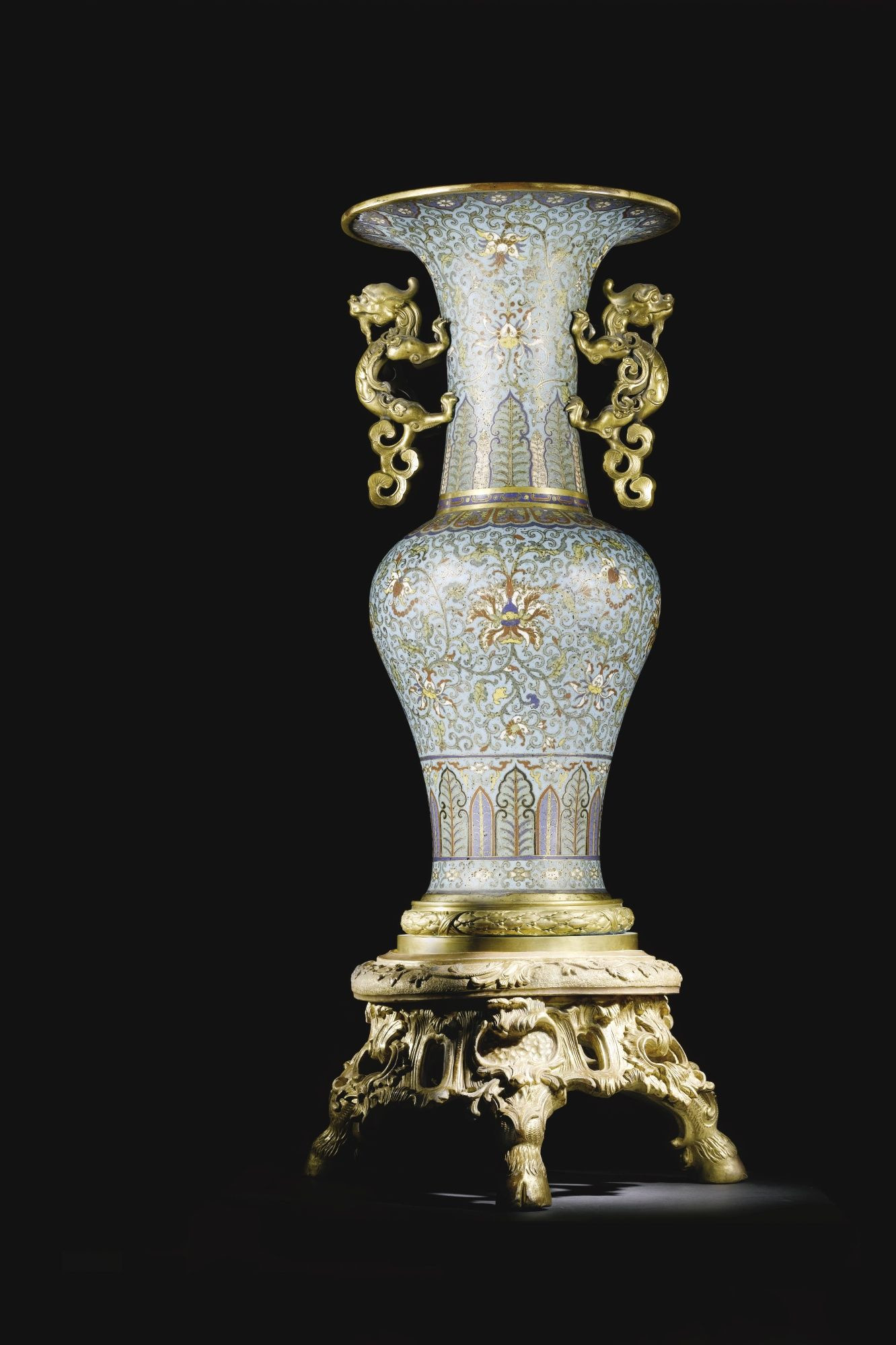 chinese bronze vase shapes of a chinese turquoise ground cloisonna enamel and gilt bronze baluster intended for a chinese turquoise ground cloisonna enamel and gilt bronze baluster vase qing dynasty qianlong period 1736 1795