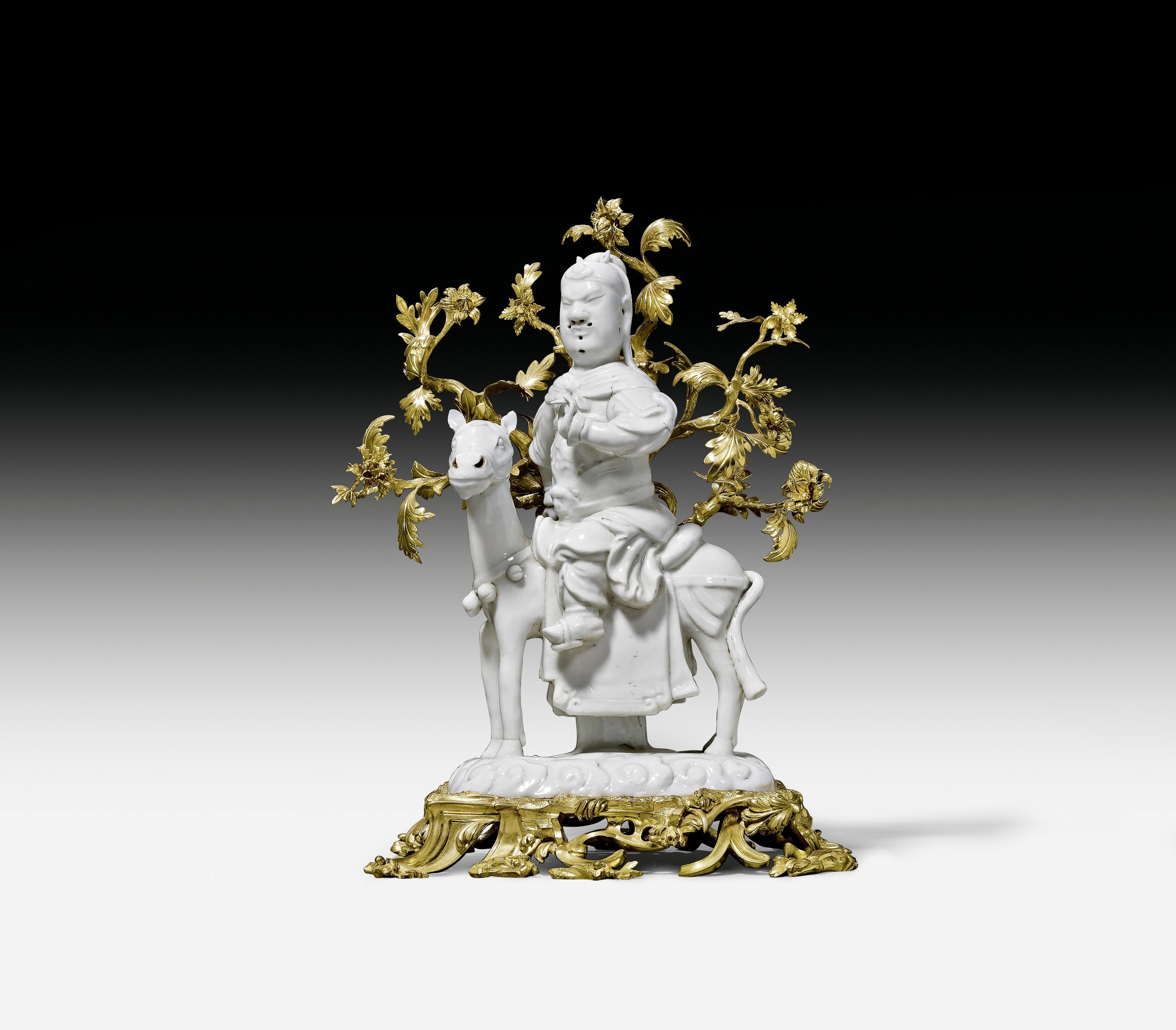 Chinese Bronze Vase Shapes Of Unknown A Kangxi Figure Of Guan Di Seated On His Horse the In A Kangxi Figure Of Guan Di Seated On His Horse