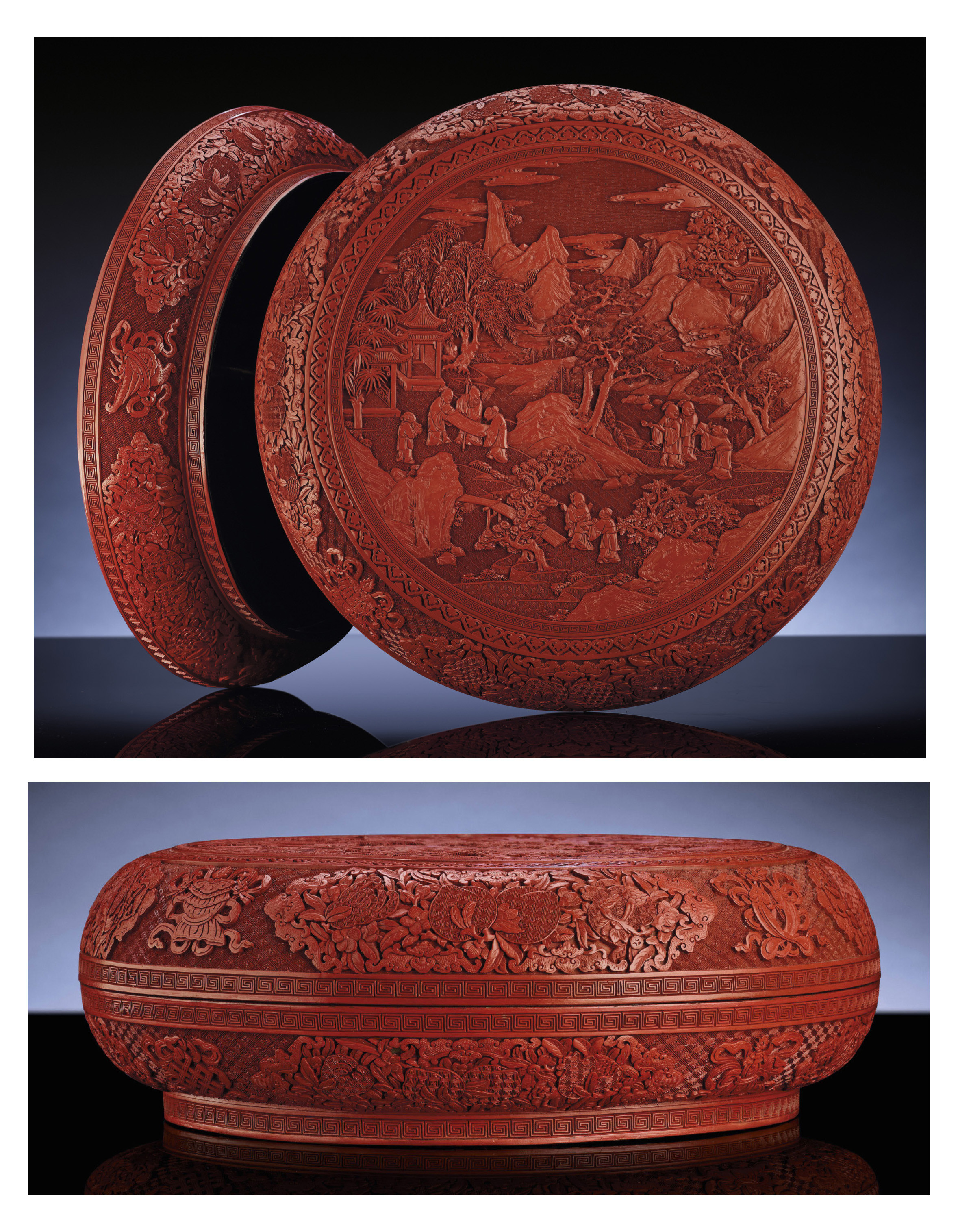 27 Awesome Chinese Cinnabar Lacquer Vase 2024 free download chinese cinnabar lacquer vase of a large carved cinnabar lacquer box and cover qianlong period with regard to lot 3023