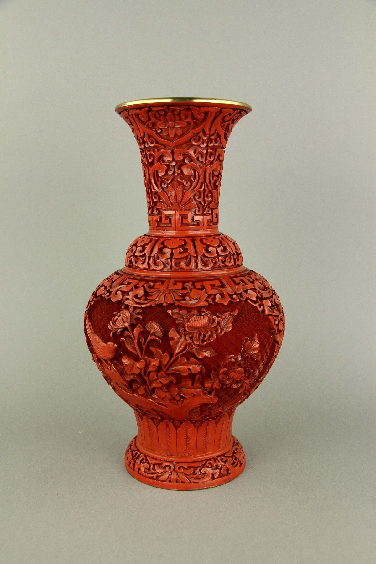 chinese cinnabar lacquer vase of cinnabar lacquer carved bronze vase regarding image 1 cinnabar lacquer carved bronze vase