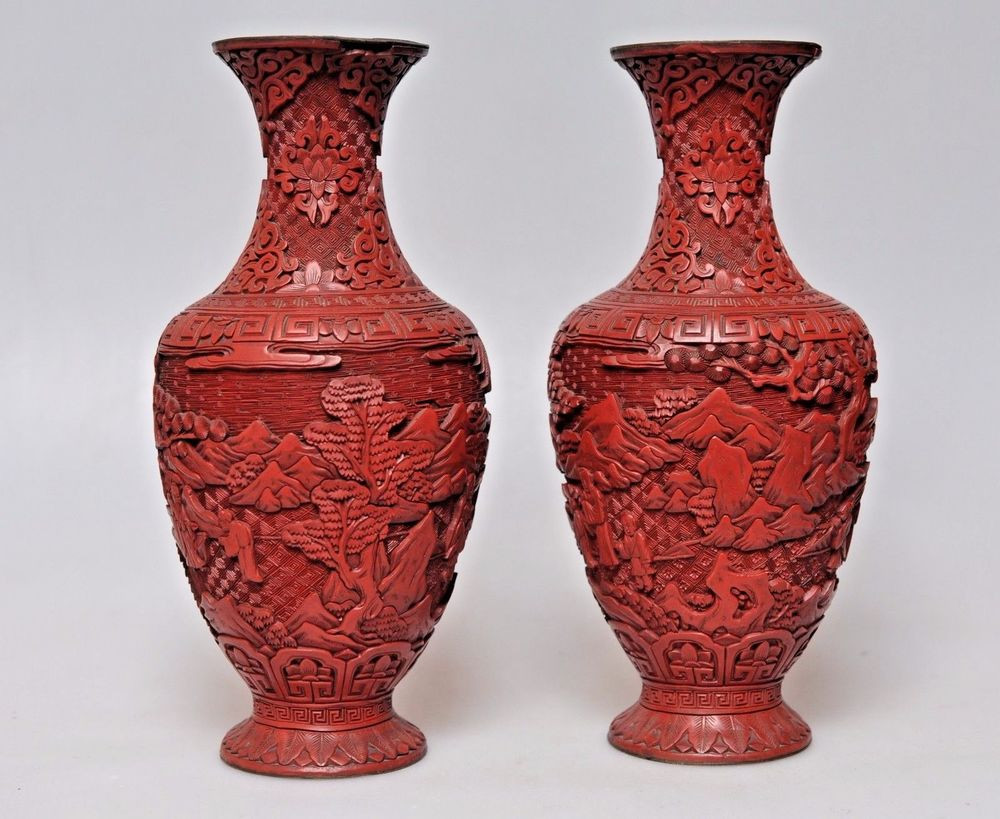 27 Awesome Chinese Cinnabar Lacquer Vase 2024 free download chinese cinnabar lacquer vase of pair antique china qing dynasty chinese lacquered vase red cinnabar intended for pair antique china qing dynasty chinese lacquered vase red cinnabar carved 1