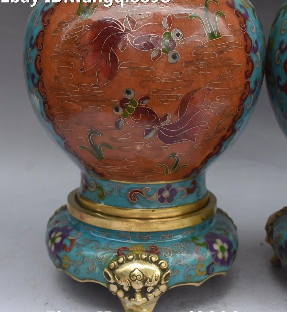 chinese cloisonne antique vases of aliexpress com kup chinese cloisonne enamel gilt goldfish fish with aliexpress com kup chinese cloisonne enamel gilt goldfish fish dragon handle vase bottle pot pair od zaufanych dostawca³w statues sculptures na collect