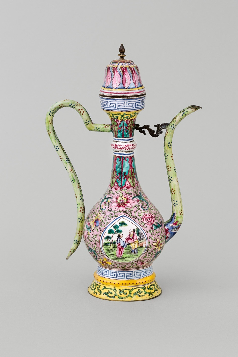 26 Stylish Chinese Dragon Vase 2024 free download chinese dragon vase of a chinese canton enamel ewer and cover 18th century anita gray throughout a chinese canton enamel ewer and cover