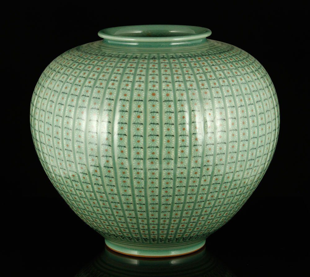 12 attractive Chinese Flower Vase 2024 free download chinese flower vase of chinese bulbous pottery vase with celadon glaze and intricate floral intended for pottery
