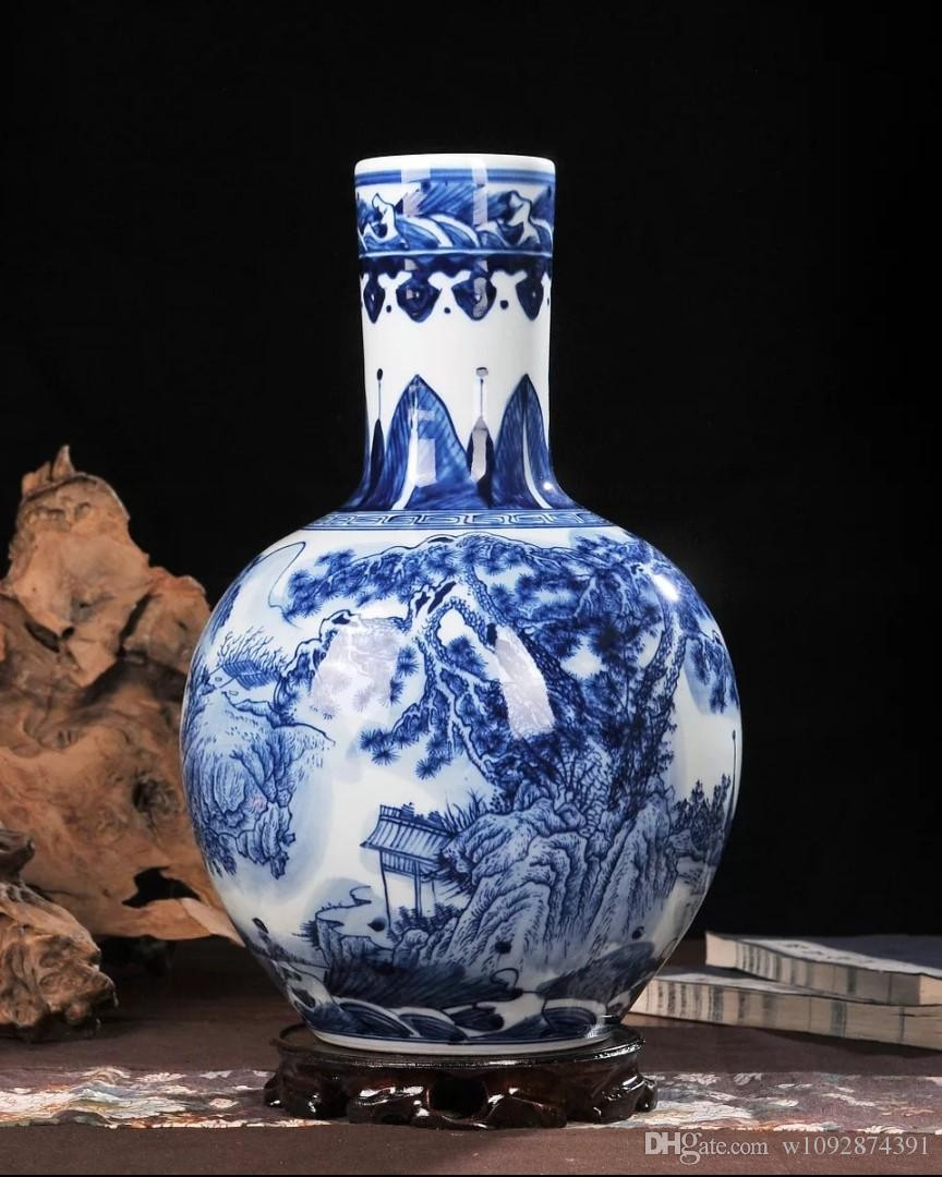chinese porcelain vase shapes of 2018 ceramic vase hand painted blue and white porcelain home pertaining to ceramic vase hand painted blue and white porcelain home decoration living room antique china decorative