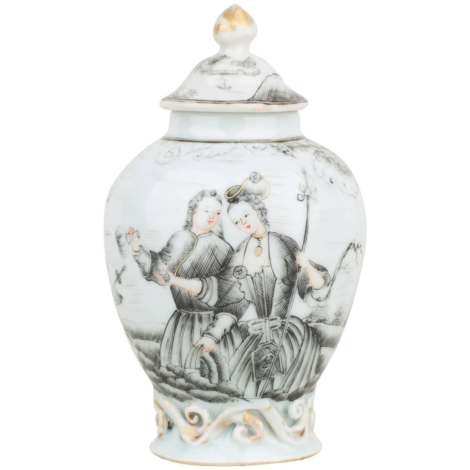 11 attractive Chinese Vase with Stand 2024 free download chinese vase with stand of chinese export porcelain wide tea caddy cover painted grisaille with regard to chinese export porcelain wide tea caddy cover painted grisaille 18th century from a 