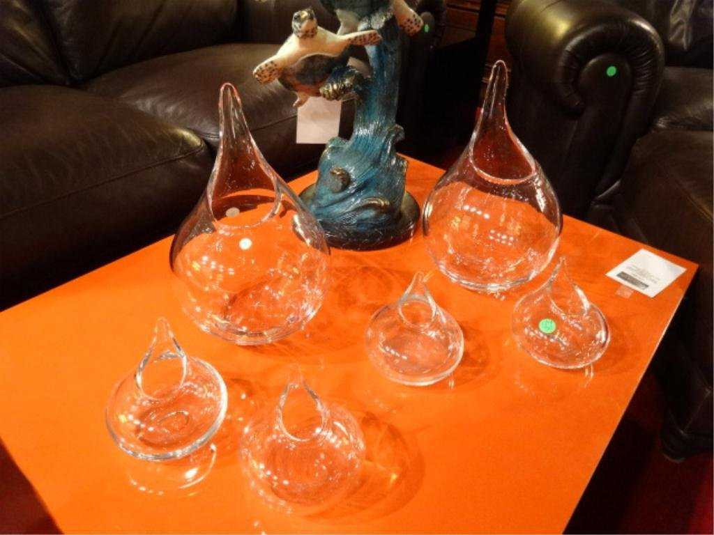 Christian tortu Vase Of 6 Christian tortu Art Glass Vases 2 Approx 12h 4 Pertaining to 24466302 1 X