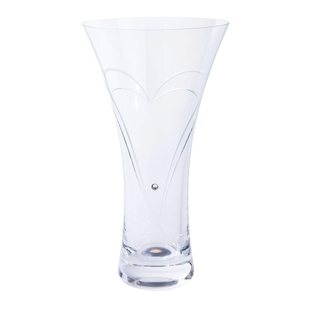 Clear Bubble Glass Vase Of Dartington Crystal Romance Glass Medium Vase Weddinghomeparty Intended for Dartington Crystal Romance Glass Large Vase Weddinghomeparty Vintage Gift Uk