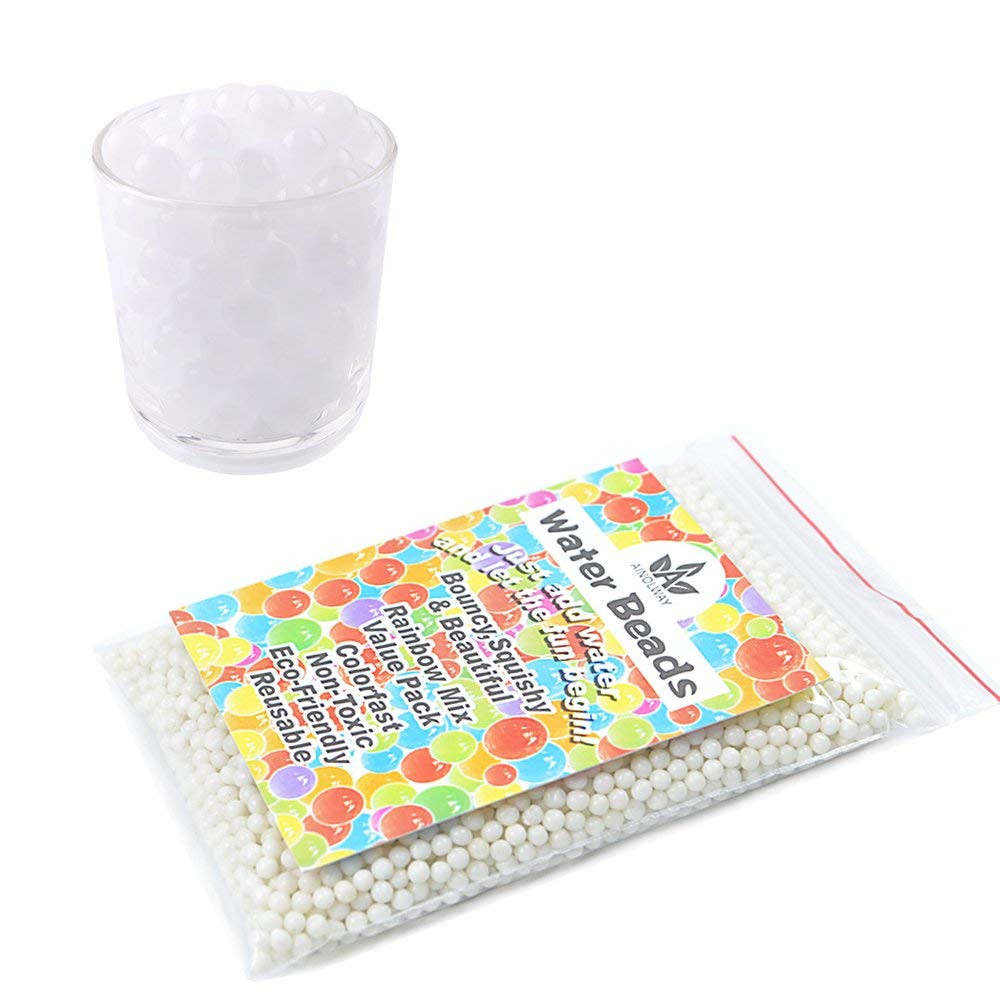 clear gem vase fillers of amazon com ainolway water beads original size water gel bead jelly for amazon com ainolway water beads original size water gel bead jelly growing balls for kids tactile toys sensory toys vase filler 8 oz white home