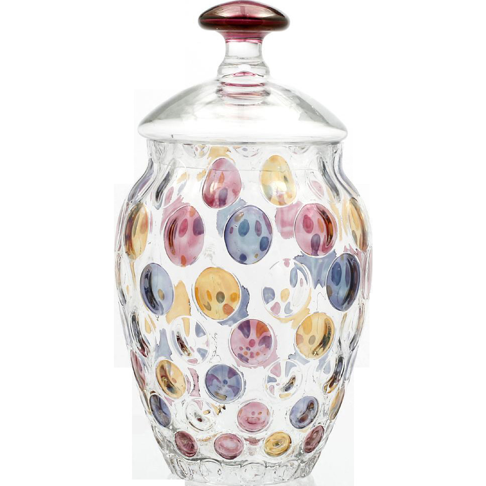 15 Wonderful Clear Glass Balloon Vase 2024 free download clear glass balloon vase of pilgrim and rainbow art glass pitcher and vase miniature p in this beautiful art glass canister or cookie jar was produced by borske sklo and is part