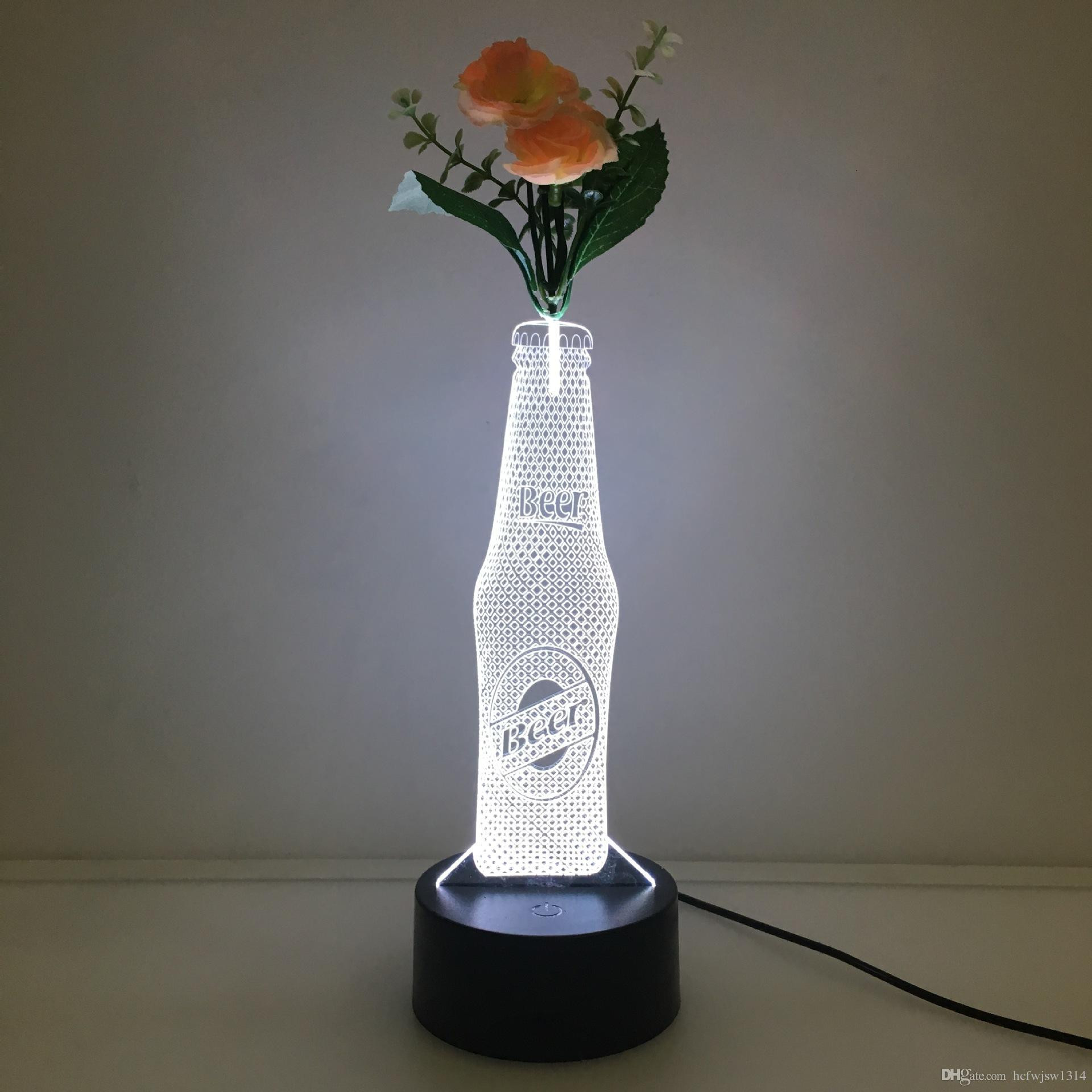 26 Trendy Clear Glass Teardrop Vase 2024 free download clear glass teardrop vase of new wine bottle led vase stereo light colorful acrylic 3d night intended for new wine bottle led vase stereo light colorful acrylic 3d night light gift table lam