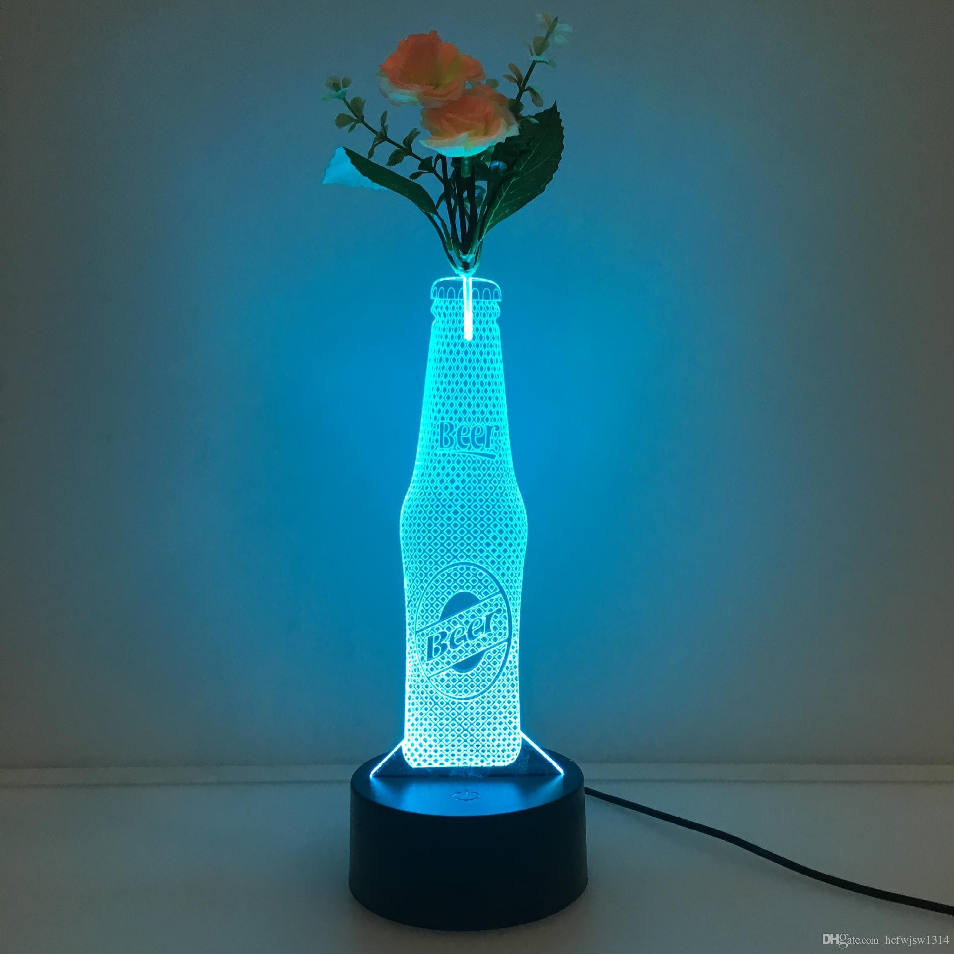 26 Trendy Clear Glass Teardrop Vase 2024 free download clear glass teardrop vase of new wine bottle led vase stereo light colorful acrylic 3d night with regard to new wine bottle led vase stereo light colorful acrylic 3d night light gift table l