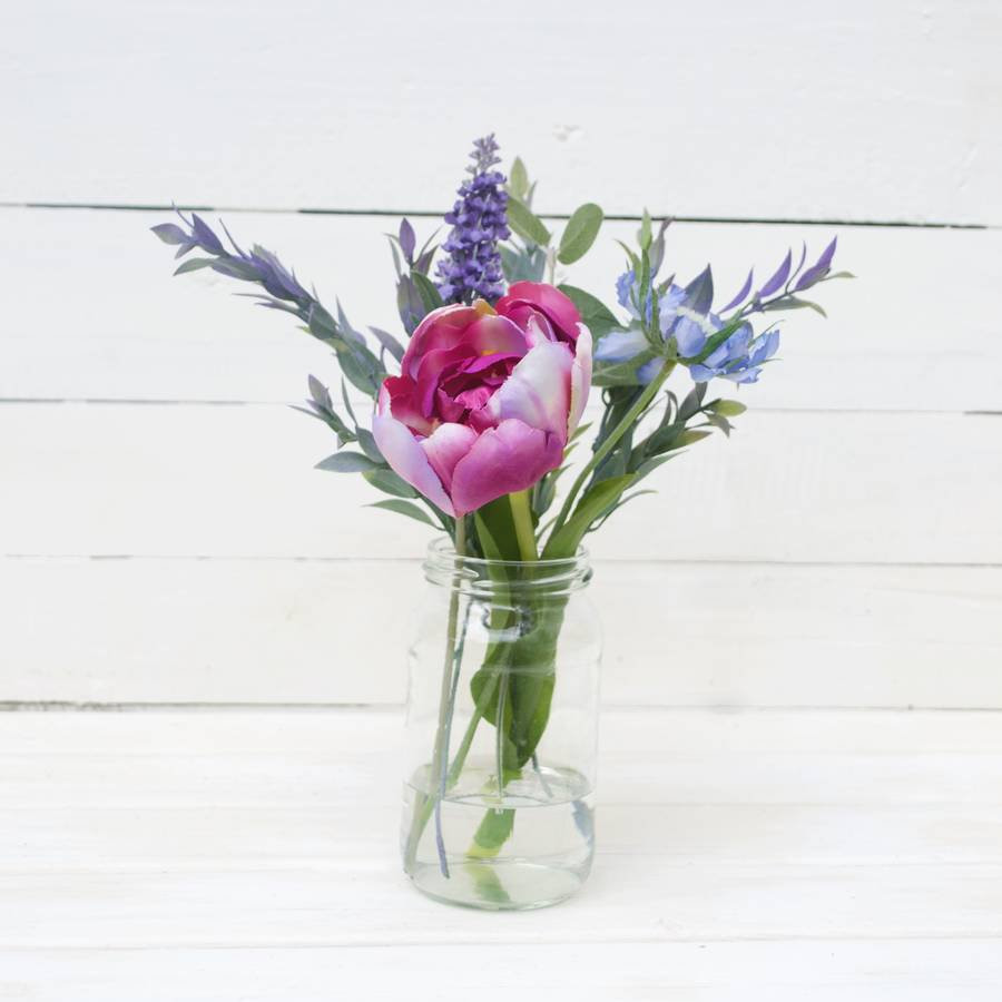 29 attractive Clear Glass Tulip Vase 2024 free download clear glass tulip vase of faux tulip and lavender bouquet by abigail bryans designs throughout faux tulip and lavender bouquet