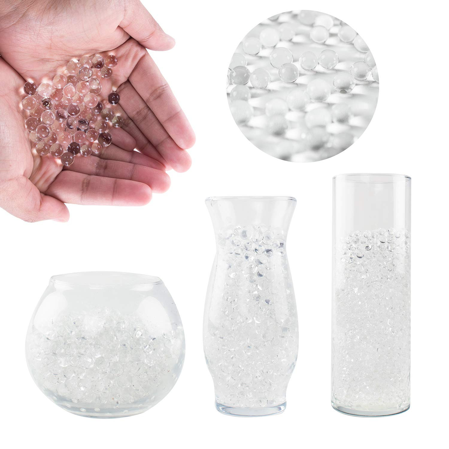 clear plastic beads for vases of best floating pearls for centerpieces amazon com intended for super z outlet 1 pound bag of clear water gel beads pearls for vase filler candles wedding centerpiece home decoration plants toys education
