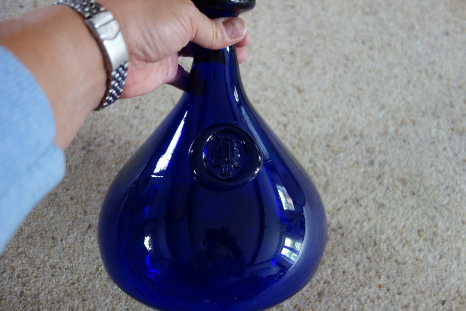 16 Lovable Cobalt Blue Blown Glass Vase 2024 free download cobalt blue blown glass vase of fat viking holmegaard carafe by ole winther in colbalt blue etsy regarding dc29fc294c28ezoom