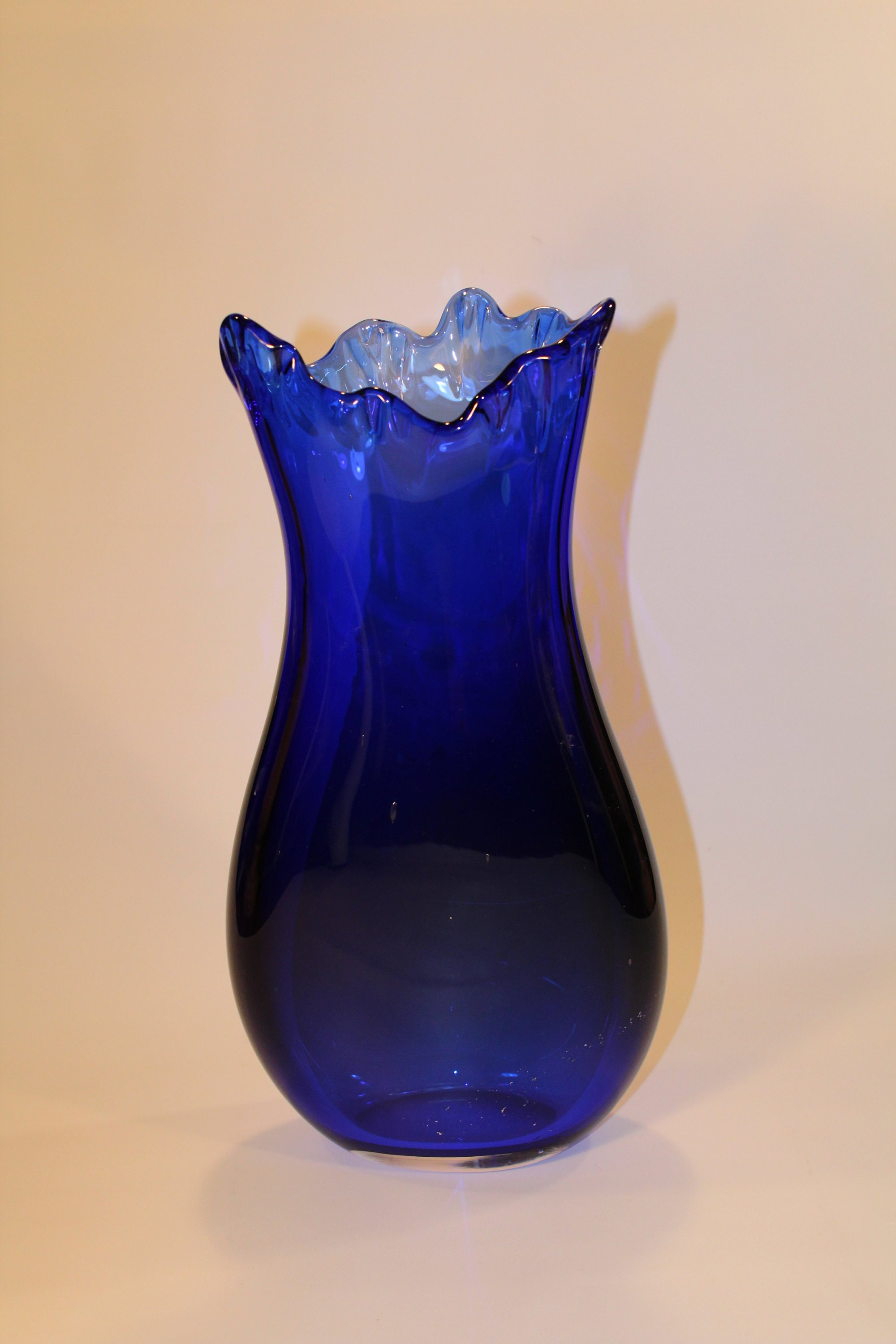 cobalt blue flower vase of cobalt blue hand blown glass vase etsy throughout dzoom