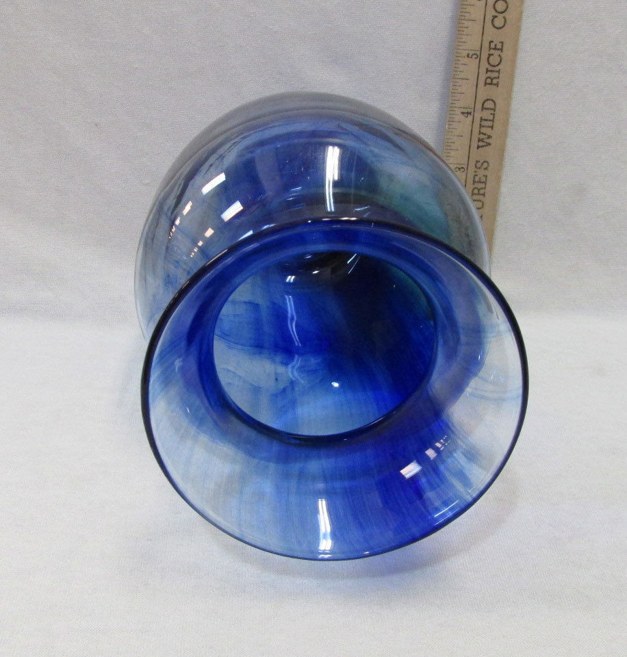 11 Spectacular Cobalt Blue Glass Vases 2024 free download cobalt blue glass vases of cobalt blue vase hand blown glass floral and similar items with regard to cobalt blue vase hand blown glass floral flowers swirling swirl clear design
