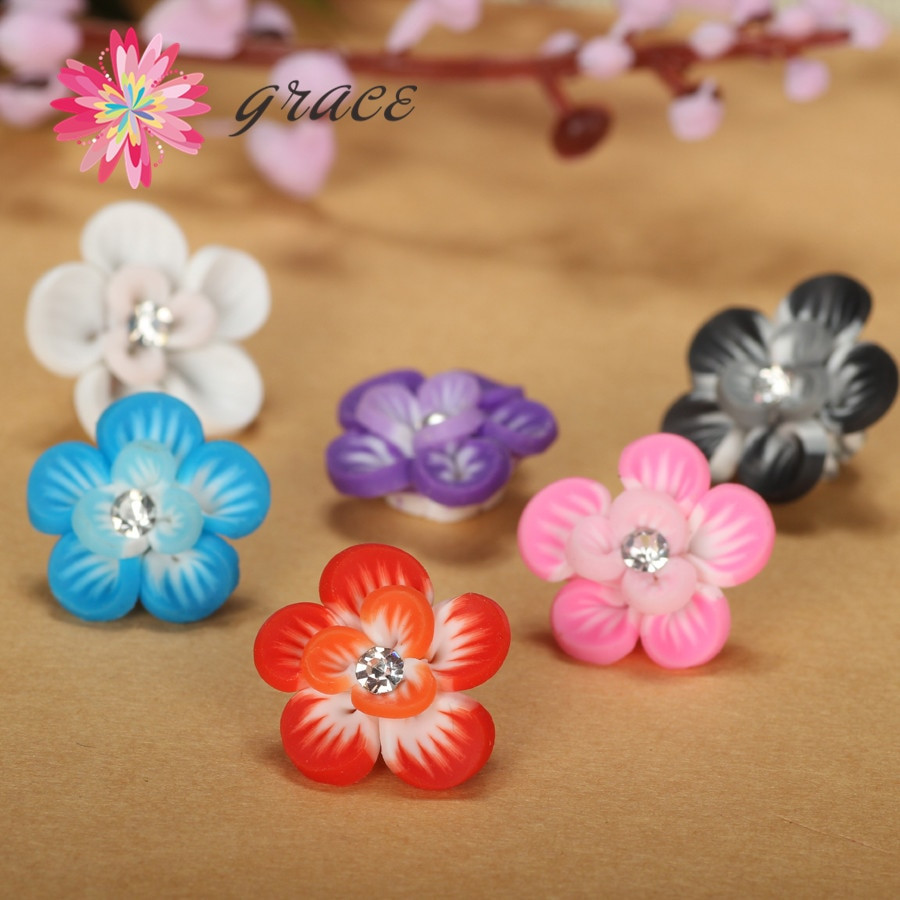 colored glass beads for vases of 15pc lot 15mm handmade polymerclay fimo colorful flower beads leaf for 15pc lot 15mm handmade polymerclay fimo colorful flower beads leaf for earring handicraft phone decoration jewelry beauty making in beads from jewelry