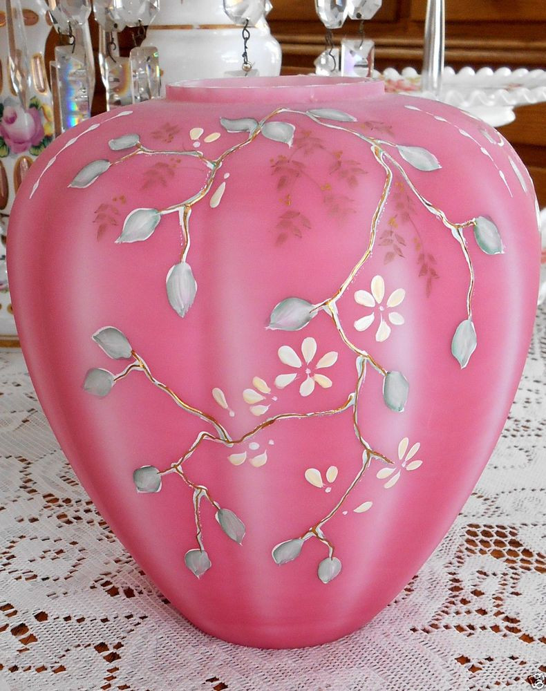 colored glass beads for vases of fenton 1992 connoisseur collection rosalene glass vase le fenton intended for fenton 1992 connoisseur collection rosalene glass vase le