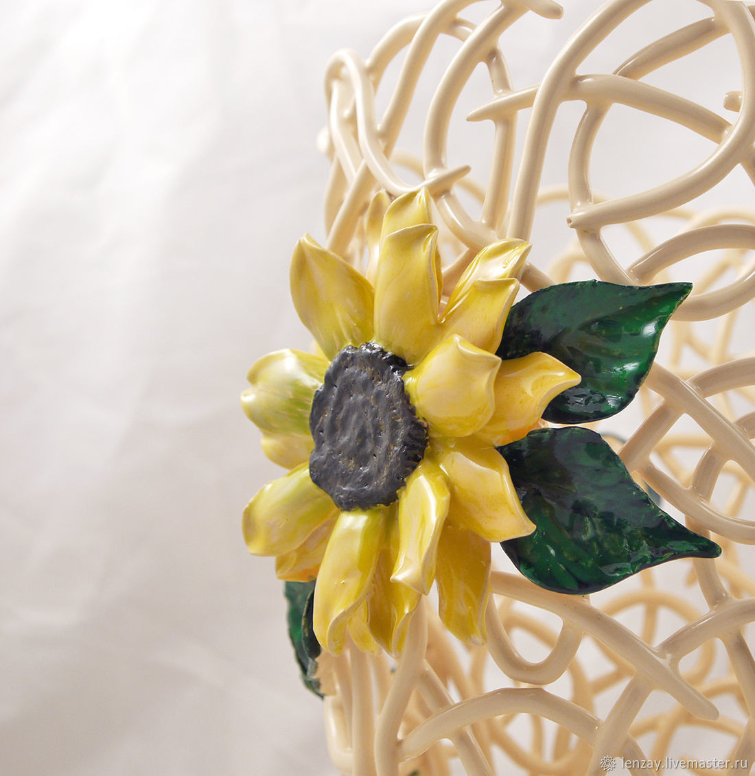 Cone Shaped Vase Of Wicker Vase Sunflower Cone Height 25 Cm Shop Online On Inside Height 25 Cm Ceramic Vase From the Collection Of Sunflowers Truncated Cone