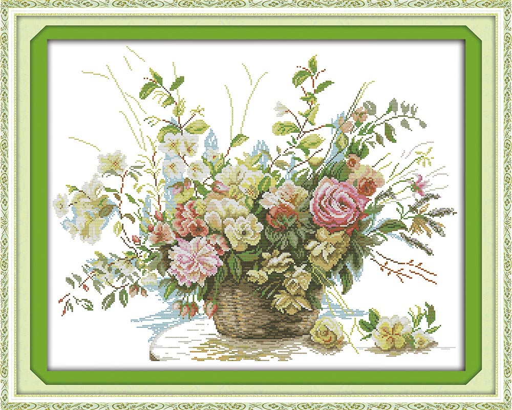 16 Wonderful Cotton for Vases 2024 free download cotton for vases of aliexpress com buy the rose flower basket dmc threads cross stitch inside aeproduct getsubject