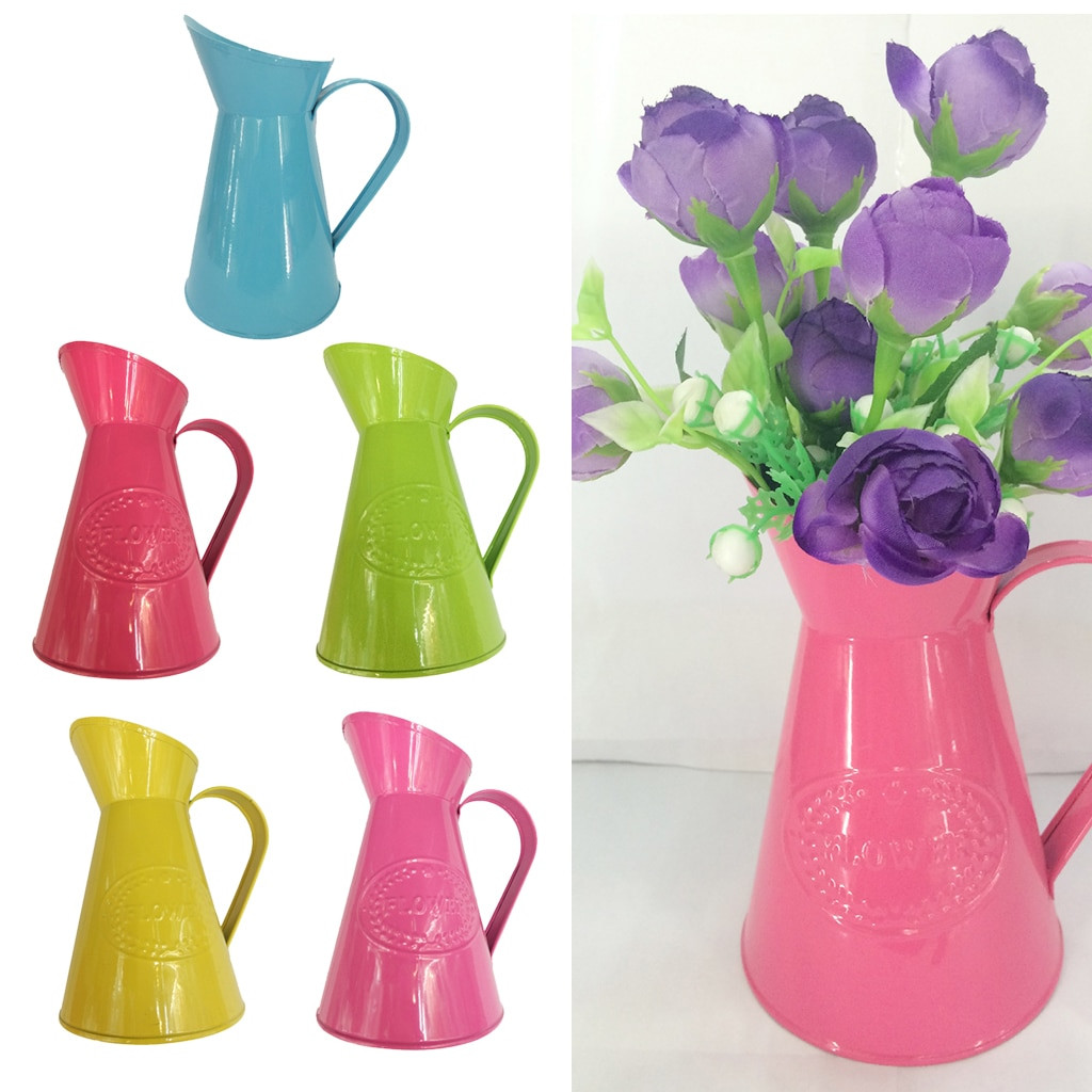 cotton for vases of new hot sale shabby chic retro metal jug vase flower pitcher wedding pertaining to new hot sale shabby chic retro metal jug vase flower pitcher wedding baby shower birthday party favor home decor gift in vases from home garden on