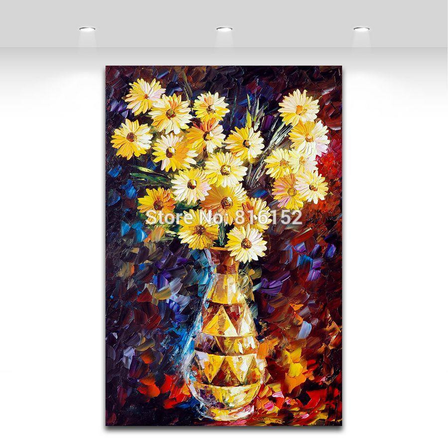 18 Fashionable Cotton Vase Decor 2024 free download cotton vase decor of modern wall decor palette knife oil painting charming dasiy bouquet within modern wall decor palette knife oil painting charming dasiy bouquet in vase printed on canvas 