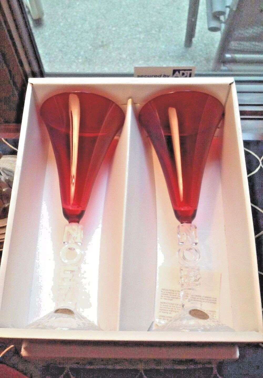 cristal d arques vase france of 1 set of 2 cristal darques crystal noel red all purpose goblets intended for norton secured powered by verisign