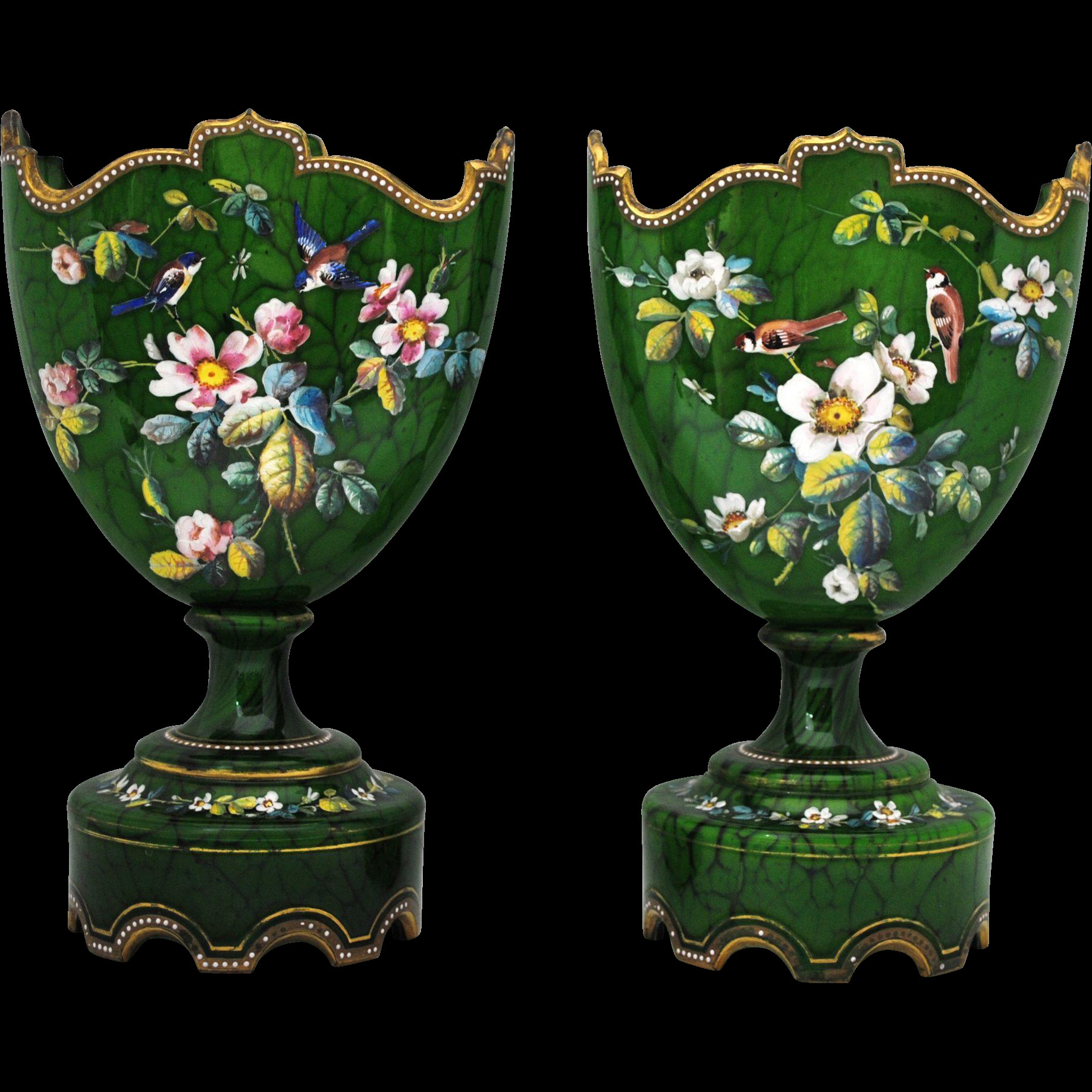 30 Popular Czech Art Glass Vase 2024 free download czech art glass vase of bohemian czech harrach 13 brown opal art glass vase ename with pair of continental green victorian enamel glass mantle vases with birds